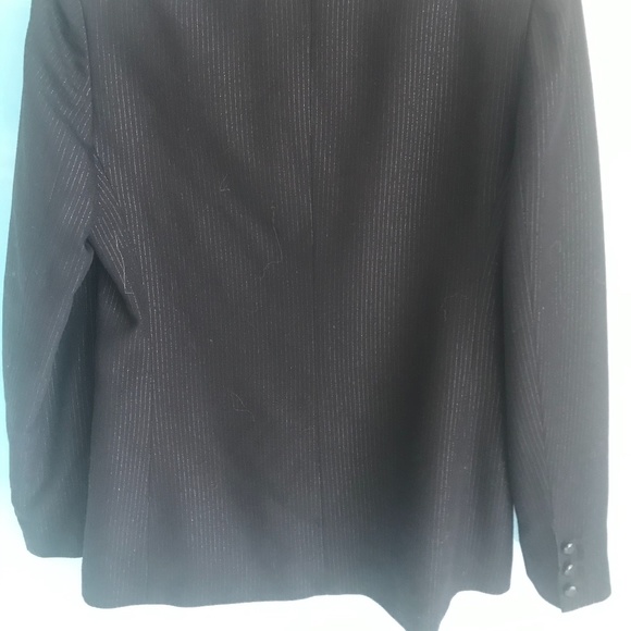 Ann Taylor Black Metalic Silver Jacket. 8 - Picture 5 of 5
